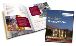 Loyola University brochure mockup